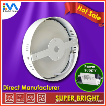 Milky White AL Frame CE,ROHS 3 Years' Warranty Surface Mounted Round LED Panel Light